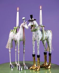 Patience Brewster Anabelle & Arthur Horse Candelabra