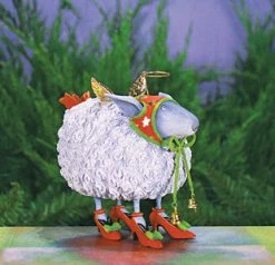 Patience Brewster New! LLS Blanche The White Sheep Ornament