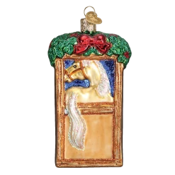Old World Christmas Horse In Stall Ornament