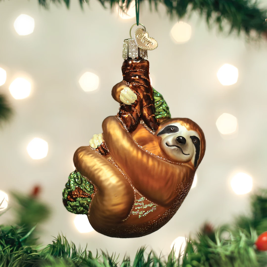 Old World Christmas Sammy The Sloth Ornament 3 Old World Christmas Sammy The Sloth Ornament