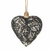 Midwest-CBK Aged Filigree Heart Ornament