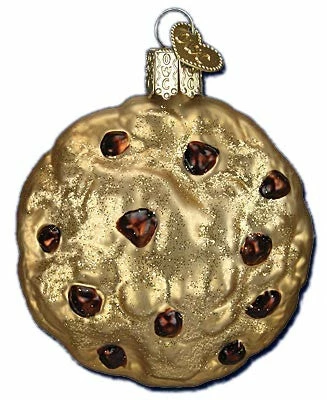 Old World Christmas Chocolate Chip Cookie Ornament 3 Old World Christmas Chocolate Chip Cookie Ornament