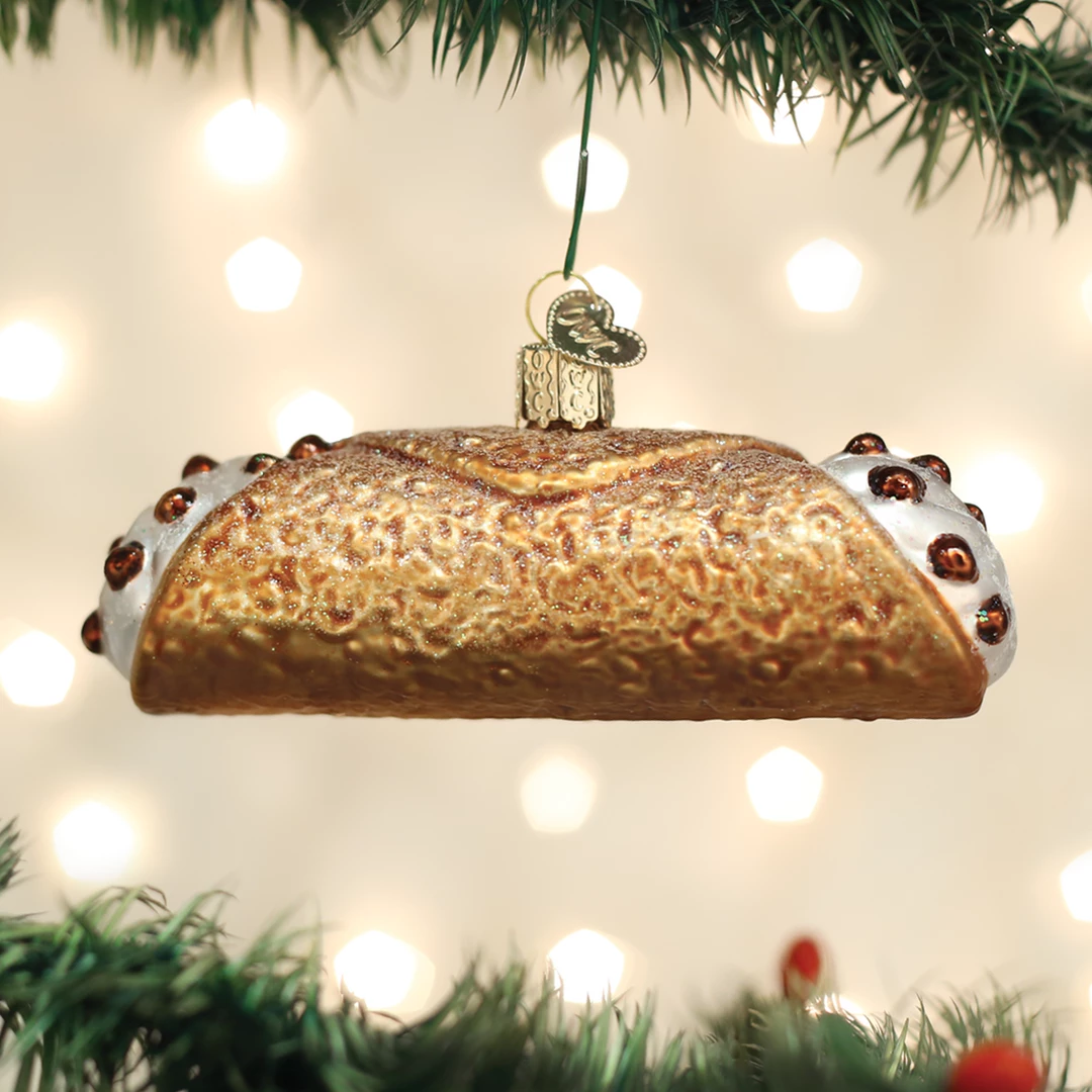 Old World Christmas Cannoli Ornament 3 Old World Christmas Cannoli Ornament