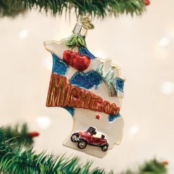 Old World Christmas State Of Michigan Ornament