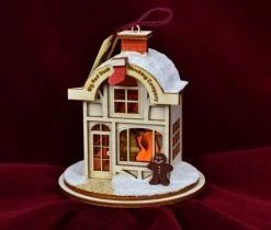 Ginger Cottages Christmas Stocking Shoppe Balsa Wood Ornament