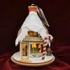 Ginger Cottages Santas Workshop Balsa Wood Ornament Christmas