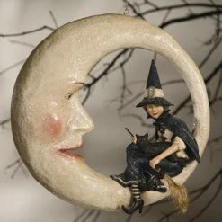 Bethany Lowe Witch On Moon