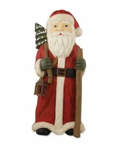 Bethany Lowe Santa With Staff Red - 20" Tall