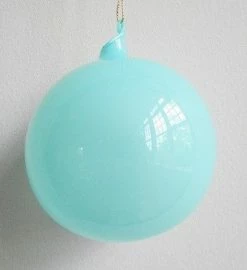 Jim Marvin Ornaments Jim Marvin Turquoise Blue Bubblegum Glass Ornaments