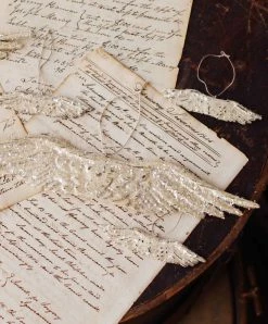 Lancaster Home & Holiday Christmas Aged Ivory Angel Wings Ornament