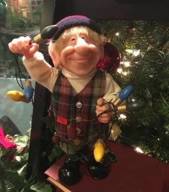 Whitehurst Albert Elf With Christmas Lights
