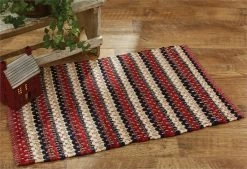 Park Designs Americana Rag Rug New!