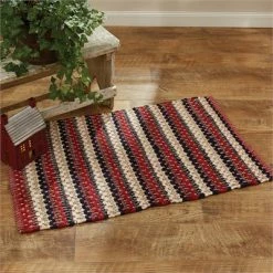 Park Designs Americana Rag Rug New!
