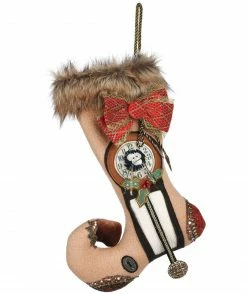 TheHolidayBarn.com Christmas Angelina Stocking Accent Pillow