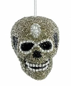 Katherine's Collection Beaded Skull Ornament New!