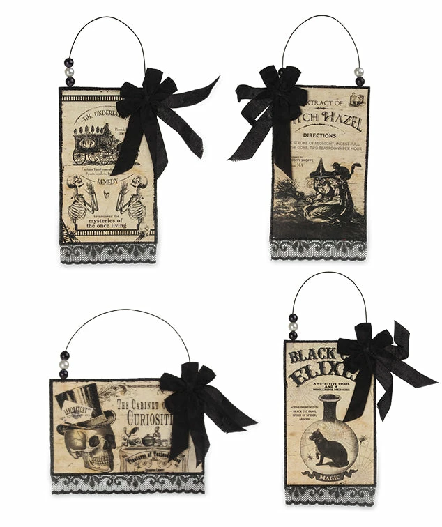 Bethany Lowe Apothecary Postcard Ornaments 3 Bethany Lowe Apothecary Postcard Ornaments