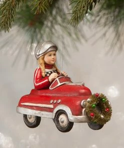 Bethany Lowe Casey In Peddle Car Ornament