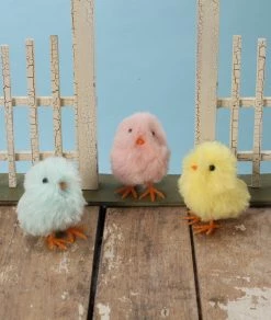 New! Bethany Lowe Fuzzy Chicks