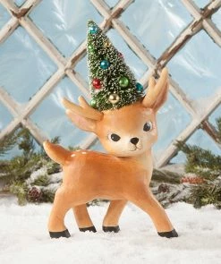 Bethany Lowe Standing Merry & Bright Reindeer