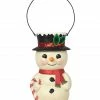 Bethany Lowe Snowman Bucket Head New!