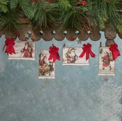 Bethany Lowe Traditional Christmas Postcard Ornaments
