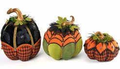 Katherine's Collection New! Bewitching Bash Paper Maché Pumpkins