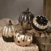 Bethany Lowe New! Black And Gold Pumpkins