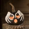 Bethany Lowe Jack O' Lantern With Skeleton Hands New!