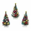Raz Decorated Bottle Brush Trees - 4" New!