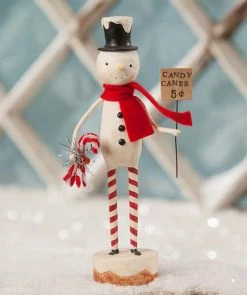 Bethany Lowe Candy Canes For Sale Snowman