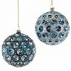 Katherine's Collection Celestial Blue Glass Ball Ornaments