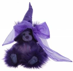 Charlie Bears Potions Purple Witch Teddy Bear New!