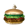 Old World Christmas Glass Cheeseburger Ornament