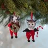 Bethany Lowe Chenille Cat & Dog Ornaments