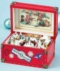 The Holiday Barn Christmas Surprise Trunk Music Box