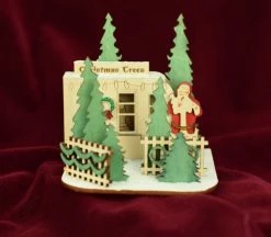 Ginger Cottages Christmas Tree Lot Ornament New!