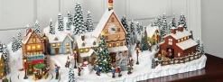 The Holiday Barn Christmas Village Mantlescape