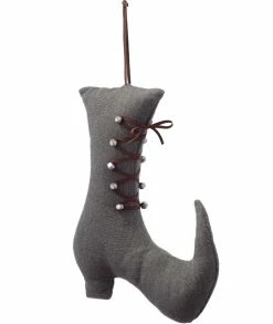 Sage & Co. Cloth Witch Boot Pillow-/ Hanger - 15"