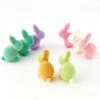 TheHolidayBarn.com New! Flocked Easter Rabbits