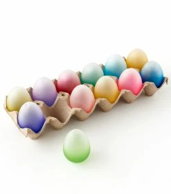 TheHolidayBarn.com New! Frosted Ombre Glass Eggs