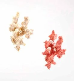 Katherine's Collection Coastal Celebration Coral & Pearl Ornaments