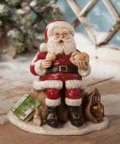 Bethany Lowe Santa Loves Cookies New!