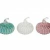 TheHolidayBarn.com Diamond Pattern Pastel Glass Pumpkins New!