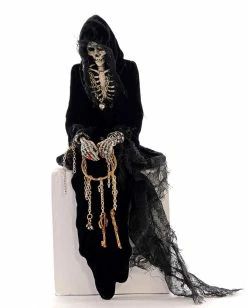 Katherine's Collection Dungeon Skeleton Ledge Sitter New!