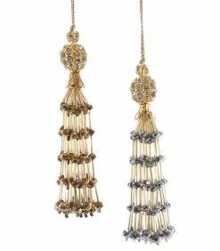 Katherine's Collection Faceted Bead Tassel Ornaments