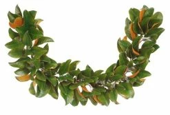 TheHolidayBarn.com Faux Magnolia Leaf Garland, Extra Full New!