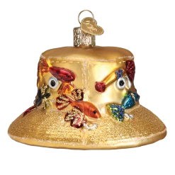 Old World Christmas Fisherman's Hat Ornament
