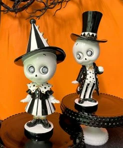 TheHolidayBarn.com Fred & Ginger Skelly Twins New!