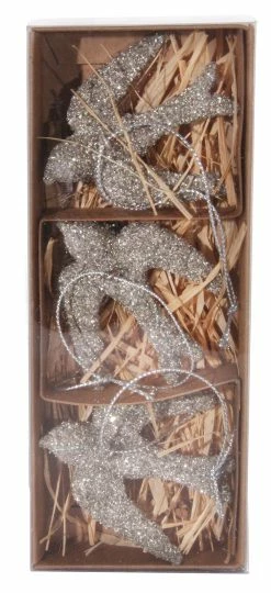 ShiShi Glass Glitter Swallow Ornaments