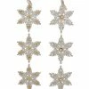 Kurt Adler Vintage Glamour Glitter Snowflake Danglers Christmas